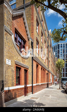 Chapter House Luxury apartments in Parker Street, Covent Garden. Anciennement une demeure victorienne men's hostel. Banque D'Images