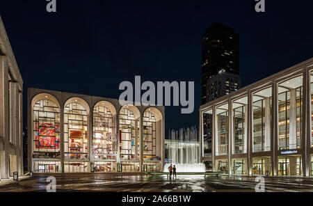 Le Metropolitan Opera House du Lincoln Center à New York. Banque D'Images