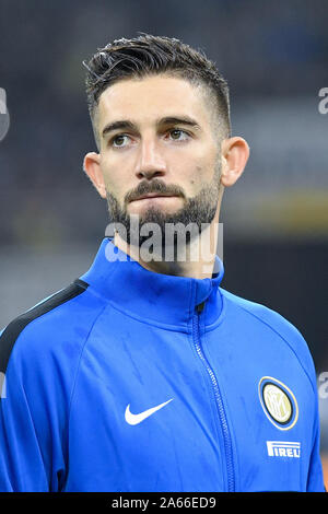 Milan, Italie. 23 Oct, 2019. Roberto Gagliardini de Internazionale FC au cours de la phase de groupes de la Ligue des Champions match entre l'Inter Milan et le Borussia Dortmund au Stadio San Siro, Milan, Italie le 23 octobre 2019. Photo par Giuseppe maffia. Credit : UK Sports Photos Ltd/Alamy Live News Banque D'Images