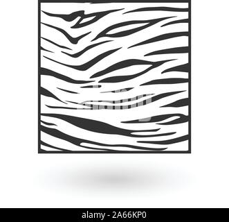 Motif de fond Animal zebra la texture de la peau en place. Peut être utilisé comme Logo Design. Illustration de Vecteur