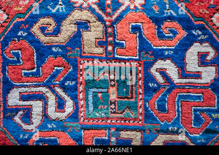 Tapis azerbaïdjanais traditionnels, l'Azerbaïdjan National Carpet Museum, Baku, Azerbaïdjan Banque D'Images