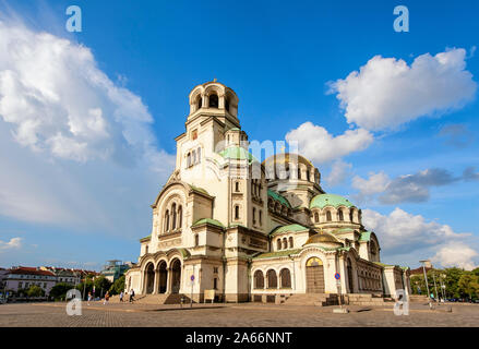 Saint cathédrale Alexandre Nevski, à Sofia. Bulgarie Banque D'Images