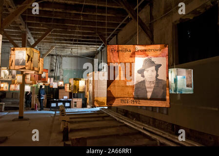 Musée du ghetto, un mémorial pour les milliers de Juifs qui périssent dans l'Holocauste. Riga, Lettonie Banque D'Images