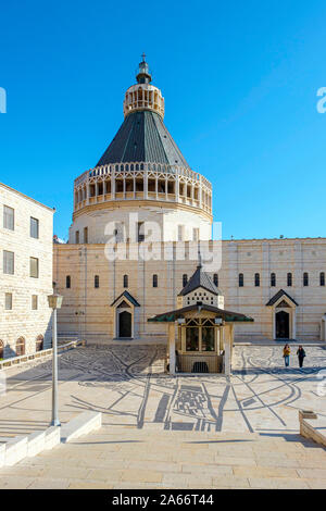 Basilique de l'Annonciation, à Nazareth, quartier Nord, Israël. Banque D'Images