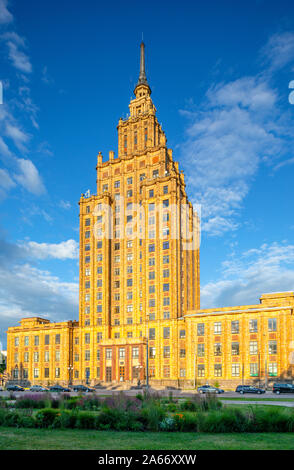 Academy of Sciences Building, Riga, Lettonie Banque D'Images