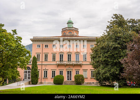 Villa Ciani, Lugano en Suisse en octobre. Banque D'Images