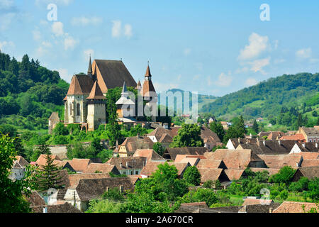 L'église fortifiée de Biertan, un village saxon en Transylvanie. Site du patrimoine mondial de l'Unesco. Comté de Sibiu, en Transylvanie. Roumanie Banque D'Images