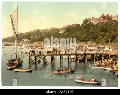 Parade de l'Ouest (c.-à-d., promenade), Southend-on-Sea, Angleterre ; impression no. 10218. ; Banque D'Images