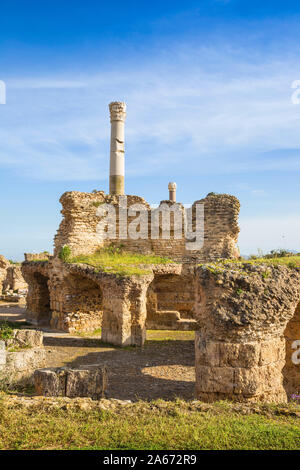 Tunisie, Tunis, Carthage, thermes d'Antonin Banque D'Images