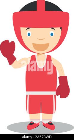 Cartoon vector illustrations Sport : Boxe Illustration de Vecteur