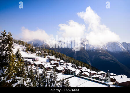 Bettmeralp dans den Berner Alpen, Wallis, Schweiz, Europa Banque D'Images