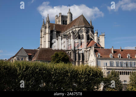 Auxerre, France, Canal du Nivernais, Banque D'Images