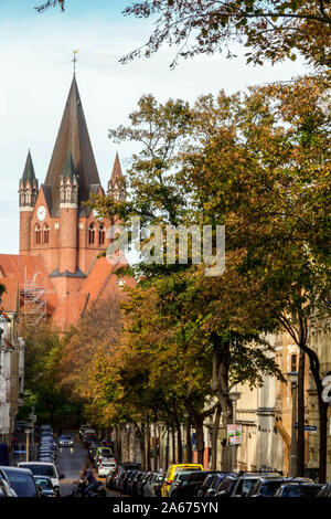 Pauluskirche, Halle (Saale) Paulusviertel Allemagne district Banque D'Images