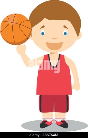 Cartoon vector illustrations sportives : Basket-ball Illustration de Vecteur