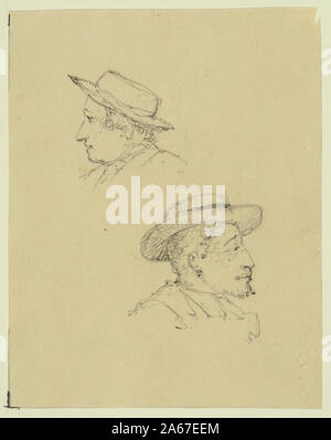 Marin blanc et froid. [Par exemple] homme de couleur à bord du vapeur sur Potomac, Maryland à Aquia Creek en Virginie Banque D'Images