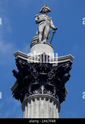 Nelsons column LONDON UK Banque D'Images