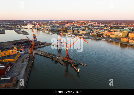 Vue aérienne de Göteborg, Suède Banque D'Images