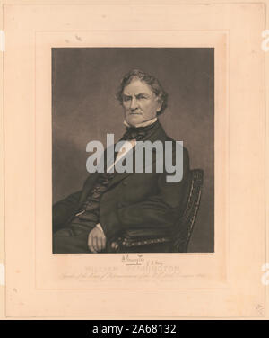 William Pennington. Le président de la Chambre des représentants des États-Unis 36ème Congrès / 1860 photographié par Brady ; gravé par A.B. Walter. Banque D'Images