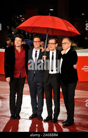 Roma, Italie. 24 Oct, 2019. Cinéma Roma Fest 2019.tapis rouge film Le meilleur reste a venir sur la photo Patrick Bruel, Matthieu Delaporte, Alexandre de La Patellière et Fabrice Luchini : Crédit Photo Agency indépendante/Alamy Live News Banque D'Images