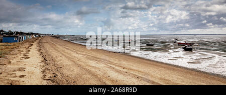 Southend on sea beach voir l'hiver Banque D'Images