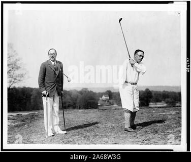 La Seconde Guerre mondiale, héros vétéran handicapé en dépit de leurs handicaps jouer par le golf Banque D'Images