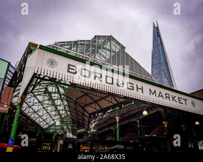 Entrée Borough Market, London, UK. Banque D'Images