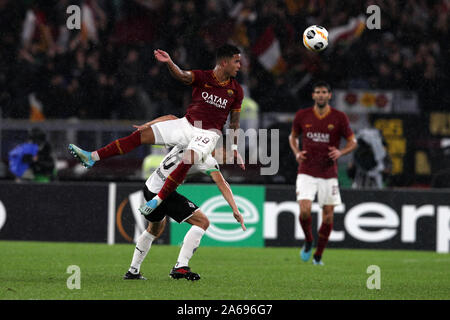 Roma, Italie. 25 octobre, 2019. 24/10/2019 Rome Stadio Olimpico Europa League AS Roma vs Borussia Moenchengladbach Justin Kluivert ( Roma ) que les Roms et Borussia Moenchengladbach même le 3ème tour d'Europa League par 1-1 (photo de Giuseppe Fama/Pacific Press) Credit : Pacific Press Agency/Alamy Live News Banque D'Images