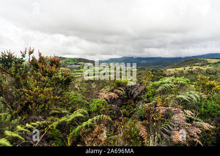 Les paysages naturels de la lagune de Guatavita dans Sesquilé, Cundinamarca - Colombie. Banque D'Images