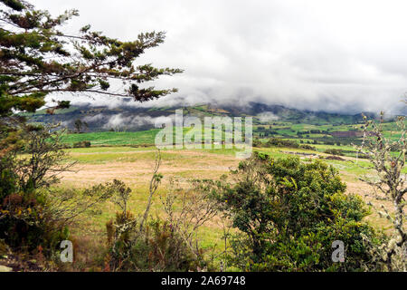 Les paysages naturels de la lagune de Guatavita dans Sesquilé, Cundinamarca - Colombie. Banque D'Images