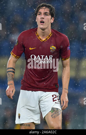 Rome, Italie. 25 octobre, 2019. Troisième tour de la Ligue Europa Borussia Mönchengladbach. v Roma Stade olympique, Rome (Italie), 24 octobre 2019, Nicolo Zaniolo indépendant : Crédit Photo Agency/Alamy Live News Banque D'Images