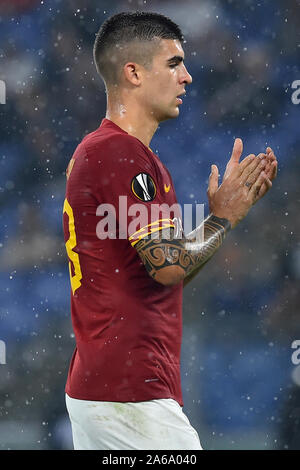 Rome, Italie. 25 octobre, 2019. Troisième tour de la Ligue Europa Borussia Mönchengladbach. v Roma Stade olympique, Rome (Italie), 24 octobre 2019 Gianluca Mancini : Crédit Photo Agency indépendante/Alamy Live News Banque D'Images