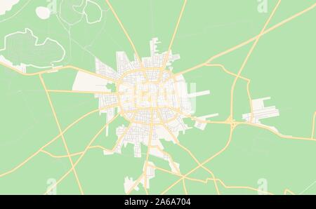 Version imprimable Plan de Salamiyah, la Syrie. Modèle de carte pour un usage en entreprise. Illustration de Vecteur