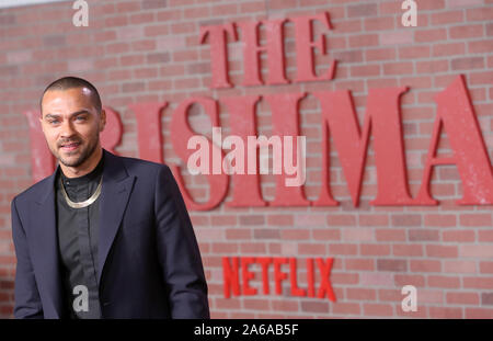 Hollywood, CA. 24 Oct, 2019. Jesse Williams, au Los Angeles Premiere de l'Irlandais au théâtre chinois de Grauman à Hollywood, Californie le 24 octobre 2019. Credit : Faye Sadou/media/Alamy Punch Live News Banque D'Images