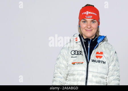 Laupheim, Deutschland. 23 Oct, 2019. Maximiliane SCHATTER, seule image, une seule image, portrait, portraits, portraits, DSV, Association allemande de ski saison 2019/2020, appuyez sur 17.10.2019,. Utilisation dans le monde entier | Credit : dpa/Alamy Live News Banque D'Images