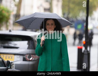 Theresa Villiers, Secrétaire d'État à l'environnement, de l'Alimentation et des Affaires rurales, arrive pour une réunion du Cabinet. Banque D'Images