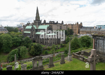 La cathédrale de Glasgow, également appelée High Kirk de Glasgow ou St Kentigern ou la Cathédrale St Mungo's, est la plus vieille cathédrale sur l'Écosse continentale. Banque D'Images