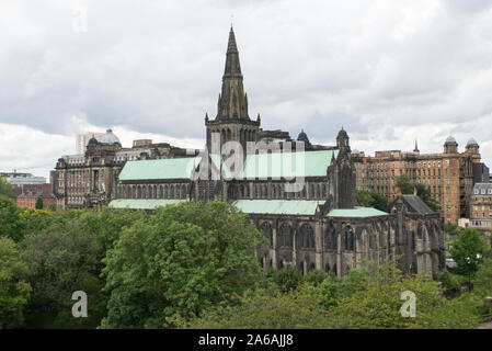 La cathédrale de Glasgow, également appelée High Kirk de Glasgow ou St Kentigern ou la Cathédrale St Mungo's, est la plus vieille cathédrale sur l'Écosse continentale. Banque D'Images