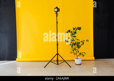 Photo studio flash outillage et accessoires d'un photographe professionnel Banque D'Images