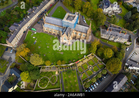 Vue aérienne de la ville d'Armagh, comté d'Armagh, Irlande du Nord Banque D'Images