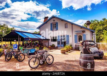 Seignosse, Landes, France - 06 septembre 2019 - restaurant Les Roseaux Banque D'Images