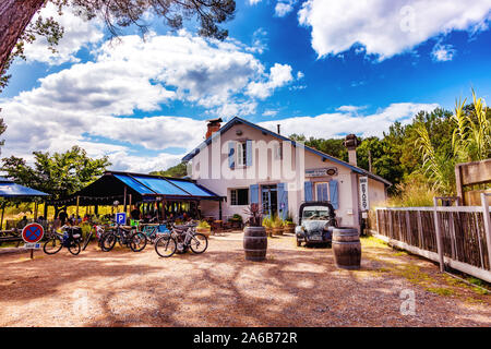 Seignosse, Landes, France - 06 septembre 2019 - restaurant Les Roseaux Banque D'Images