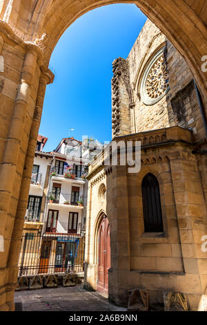 San Sebastián, Espagne - 07 septembre 2019 - Église de San Vicente Banque D'Images