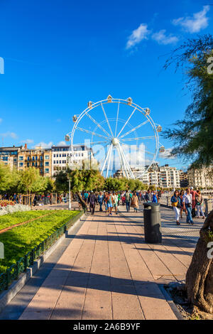 San Sebastian, Espagne - 07 septembre 2019 - Alderdi-Eder park Banque D'Images