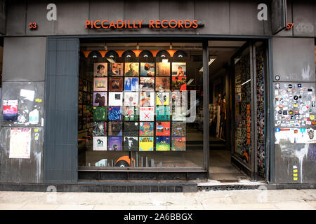 Piccadilly Records. 53 Oldham St, Manchester. Banque D'Images