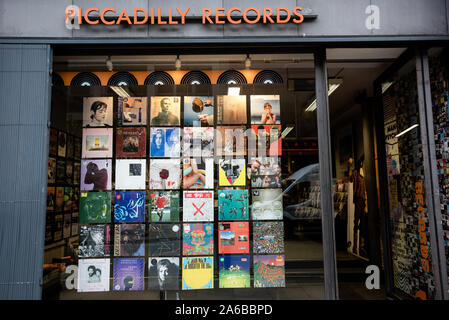 Piccadilly Records. 53 Oldham St, Manchester. Banque D'Images