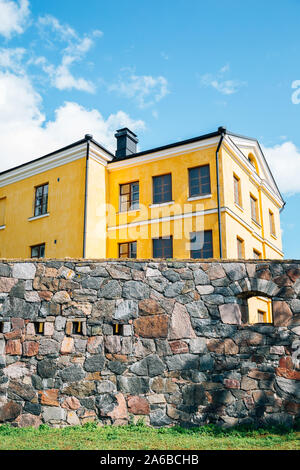 La forteresse de Suomenlinna Sea à Helsinki, Finlande Banque D'Images