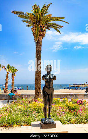 Banyuls-sur-Mer - Juillet 21, 2019 : Avis d'une sculpture de Maillol, Pyrénées-Orientales, Catalogne, Languedoc-Roussillon, France Banque D'Images