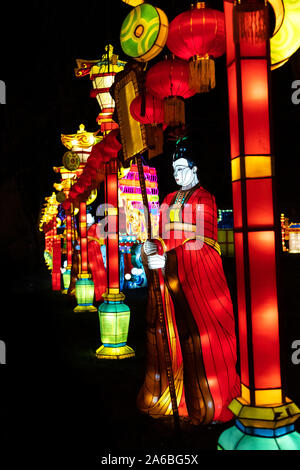 Fête des lanternes 19 janvier 2019, Gaillac, Tarn, Occitanie, France Banque D'Images