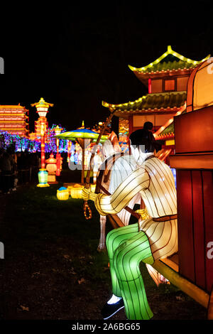 Fête des lanternes 19 janvier 2019, Gaillac, Tarn, Occitanie, France Banque D'Images