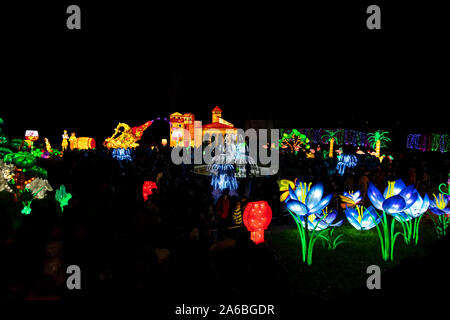 Fête des lanternes 19 janvier 2019, Gaillac, Tarn, Occitanie, France Banque D'Images